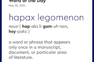 Hapax legomenon
